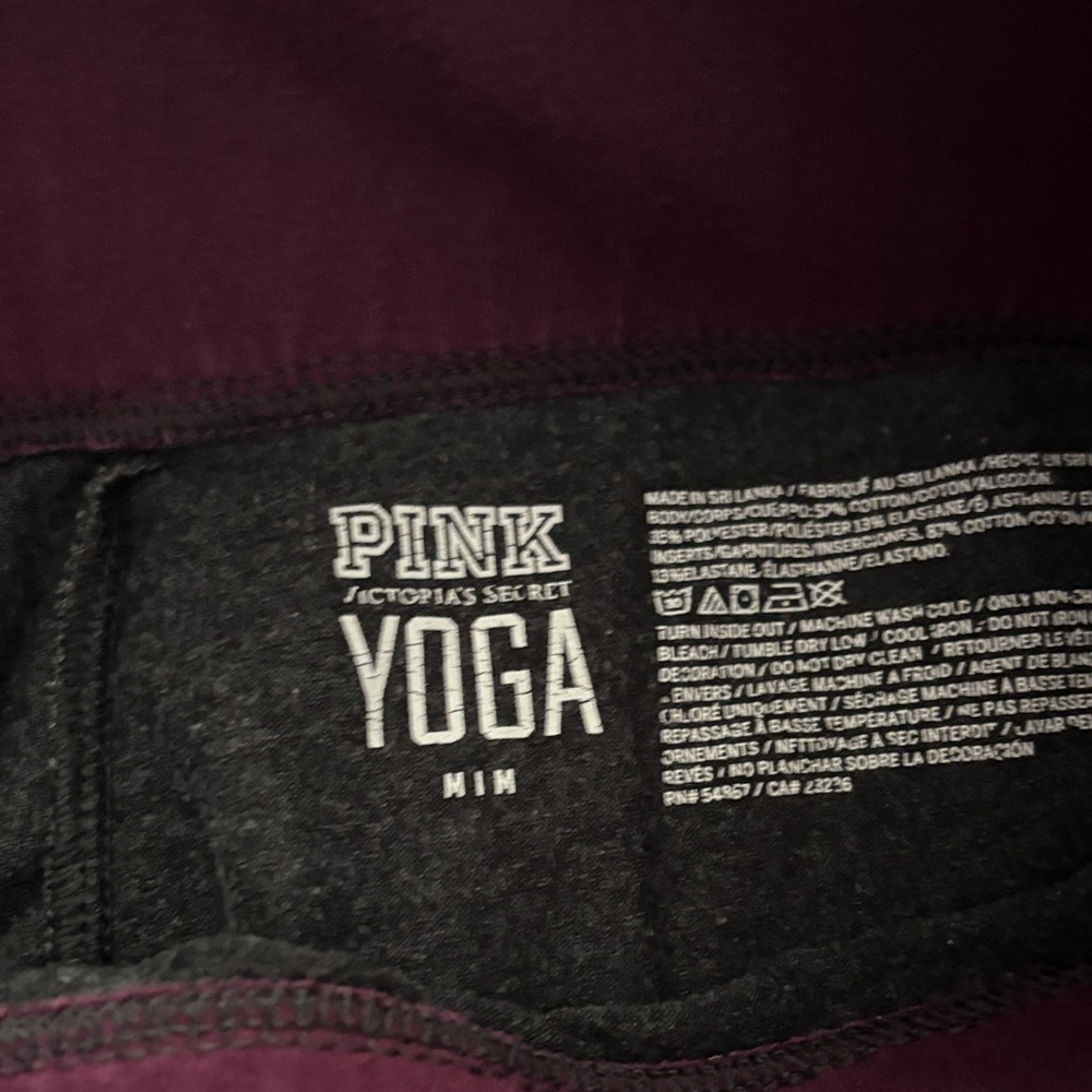 PINK Victoria's Secret Burgundy and White Quarter-Zip Pullover - Picture 12 of 15